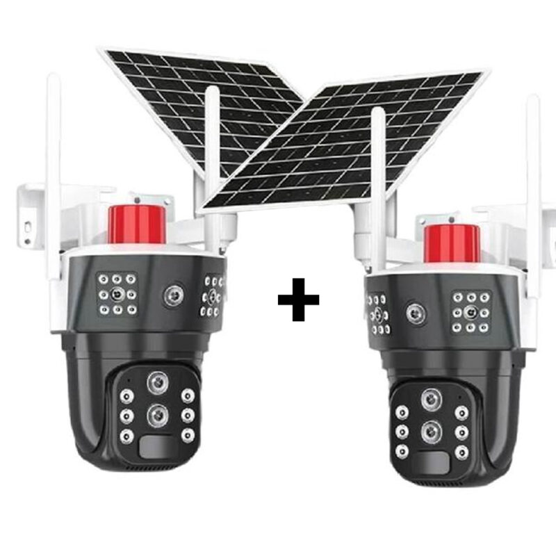 paclk 2 camera solaire 12mp zoom optic optique
