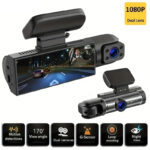 Dash Cam Voiture 1080P Double Caméra avec Vision Nocturne