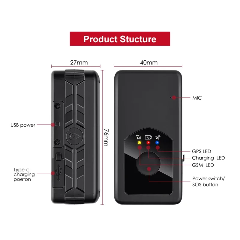Traceur GPS 4G Micodus MP90G – Batterie Longue Durée 3000mAh & Étanchéité IP65 – Image 3